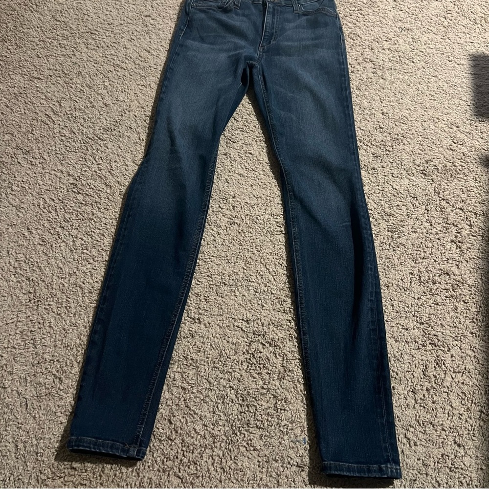 Joe’s Jeans High Rise Skinny Dark Wash Stretch W27 Made USA Classic minimalist